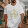 Vitruvian Drummer Drum Kit Music Lover Musician Men Raglan Baseball Tee Unisex T-Shirt