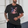 American Flag Drum Kit Patriotic US Drum Art Unisex T-Shirt American Flag Drum Kit Patriotic US Drum Art Unisex T-Shirt