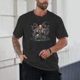 Drum Kit Percussionist Drummer Octopus Playing Drums Unisex T-Shirt