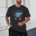 Drum Kit Percussionist Drummer Van Gogh Drums Unisex T-Shirt