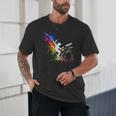 Drummer Silhouette Drum Kit Splatter Art Unisex T-Shirt Drummer Silhouette Drum Kit Splatter Art Unisex T-Shirt