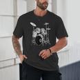 Drums Drum Kit Music Unisex T-Shirt Drums Drum Kit Music Unisex T-Shirt