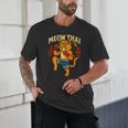 Meow Thai Muay Thai Cat Fighter Pun Dad Joke Unisex T-Shirt