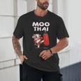 Moo Thai Muay Thai Cow Thai Boxing For Kids Muay Thai Unisex T-Shirt