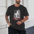 Muay Thai American Flag Fighter Patriotic Unisex T-Shirt