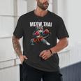 Muay Thai Cat Meow Thai Boxing Martial Art Kids Unisex T-Shirt