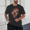 Muay Thai Fighter Teep Push Kick Minimal Line Art Clean Unisex T-Shirt