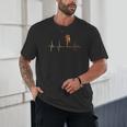 Muay Thai Heartbeat Vintage ECG Cardiogram Retro Unisex T-Shirt