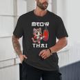 Muay Thai Meow Thai & Thai Boxing Muay Thai Cat Unisex T-Shirt