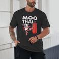 Muay Thai Moo Thai Thai Boxing For Youth Muay Thai Cow Unisex T-Shirt