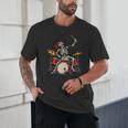 Skeleton Drummer Skull Drum Kit Halloween Sleeveless Unisex T-Shirt