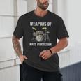Weapons Of Mass Percussion Band Best Drummer Drum Kit Unisex T-Shirt Weapons Of Mass Percussion Band Best Drummer Drum Kit Unisex T-Shirt