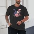 Women's American Flag Drum Kit Patriotic US Drum Art Unisex T-Shirt