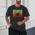 Women's Retro Drum Kit Silhouette With Color Stripes Unisex T-Shirt Women's Retro Drum Kit Silhouette With Color Stripes Unisex T-Shirt