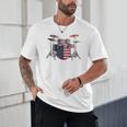 USA Patriotic Drum Kit American Flag Drum Set Unisex T-Shirt USA Patriotic Drum Kit American Flag Drum Set Unisex T-Shirt