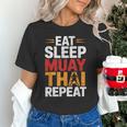 Muay Thai Fighter Eat Sleep Repeat Lifestyle Training Unisex T-Shirt