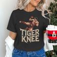Muay Thai Fighter Tiger Knee Vintage Distressed Badge Unisex T-Shirt