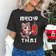 Muay Thai Meow Thai & Thai Boxing Muay Thai Cat Unisex T-Shirt