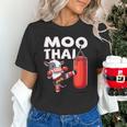 Muay Thai Moo Thai Thai Boxing For Youth Muay Thai Cow Unisex T-Shirt