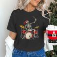 Skeleton Drummer Skull Drum Kit Halloween Sleeveless Unisex T-Shirt