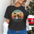 Vintage Drum Kit Silhouette Retro Music Unisex T-Shirt Vintage Drum Kit Silhouette Retro Music Unisex T-Shirt