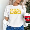 Drum Kit Band Drumming Drumsticks Musical Drums Unisex T-Shirt Drum Kit Band Drumming Drumsticks Musical Drums Unisex T-Shirt
