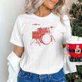 Drum Kit Drummer Band Musical Instrument Rock Music Unisex T-Shirt Drum Kit Drummer Band Musical Instrument Rock Music Unisex T-Shirt