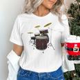 Drummer Drum Kit Premium Tri-Blend Unisex T-Shirt