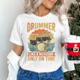 Drummer Like a Musician Only On Time Vintage Sunset Drum Kit Raglan Baseball Tee Unisex T-Shirt Drummer Like a Musician Only On Time Vintage Sunset Drum Kit Raglan Baseball Tee Unisex T-Shirt