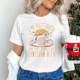 I'm Retired My Only Boss Is My Drum Kit Drums Drummer Raglan Baseball Tee Unisex T-Shirt