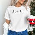 Minimalistic Drum Kit Minimal Raglan Baseball Tee Unisex T-Shirt