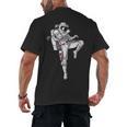 Astronaut Muay Thai Boxing Karate Kickboxing Martial Arts Men's Back Print T-Shirt, trending gift