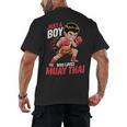 Boys Muay Thai Men's Back Print T-Shirt, trending gift Boys Muay Thai Men's Back Print T-Shirt, trending gift