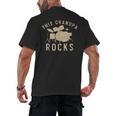Dieser Opa Rockt Trommzeuger Drummer Musik Drum Kit Men's Back Print T-Shirt, trending gift