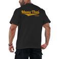 Distressed Muay Thai Kickboxing MMA BJJ Thailand T-Shirt Men's Back Print T-Shirt, trending gift