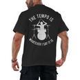 Drum Kit Graphic For a Drummer With Percussion Instruments Men's Back Print T-Shirt, trending gift