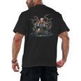 Drum Kit Percussionist Drummer Octopus Playing Drums Men's Back Print T-Shirt, trending gift Drum Kit Percussionist Drummer Octopus Playing Drums Men's Back Print T-Shirt, trending gift