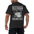 Drummer Drum Kit Vintage Drummer Men's Back Print T-Shirt, trending gift