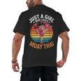 Girls Muay Thai Men's Back Print T-Shirt, trending gift Girls Muay Thai Men's Back Print T-Shirt, trending gift