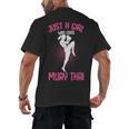 Just a Girl Who Loves Muay Thai Kids Girls Men's Back Print T-Shirt, trending gift Just a Girl Who Loves Muay Thai Kids Girls Men's Back Print T-Shirt, trending gift