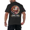MMA Thai Boxing Art Of Eight Limbs Combat Muay Thai Men's Back Print T-Shirt, trending gift