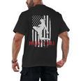 Muay Thai American Flag Fighter Patriotic Men's Back Print T-Shirt, trending gift