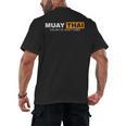 Muay Thai The Art Of Eight Limbs Kickboxing And MMA Fighter Men's Back Print T-Shirt, trending gift