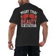 Muay Thai Beauty In Brutality Muay Thai Men's Back Print T-Shirt, trending gift Muay Thai Beauty In Brutality Muay Thai Men's Back Print T-Shirt, trending gift