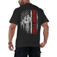 Muay Thai Boxing US American Flag Men's Back Print T-Shirt, trending gift Muay Thai Boxing US American Flag Men's Back Print T-Shirt, trending gift