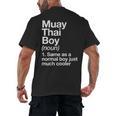 Muay Thai Boy Definition Martial Arts Sports Men's Back Print T-Shirt, trending gift Muay Thai Boy Definition Martial Arts Sports Men's Back Print T-Shirt, trending gift