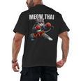 Muay Thai Cat Meow Thai Boxing Martial Art Kids Men's Back Print T-Shirt, trending gift Muay Thai Cat Meow Thai Boxing Martial Art Kids Men's Back Print T-Shirt, trending gift