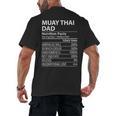 Muay Thai Dad Nutrition Facts Muay Thai Dad Men's Back Print T-Shirt, trending gift