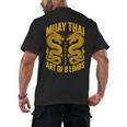 Muay Thai Dragons Thai Boxing Fighter Men's Back Print T-Shirt, trending gift