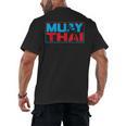 Muay Thai Fighter Boxing Martial Arts Hobby Men's Back Print T-Shirt, trending gift